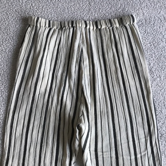 Zara baggy textured striped trousers S New - Picture 9 of 14